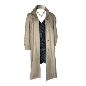 Formal Knee Length Camel Trench Coat